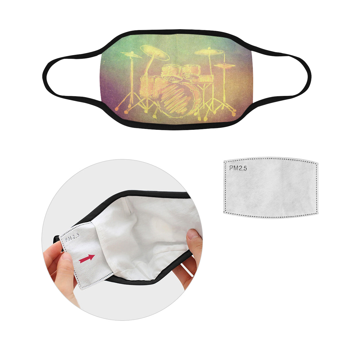 Drum Set Mask