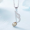 Crystal Sixteenth Note Pendant Necklace - Artistic Pod Review