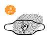 Music Notes Heart Mask - L / Pack of 10 - { shop_name }} - Review