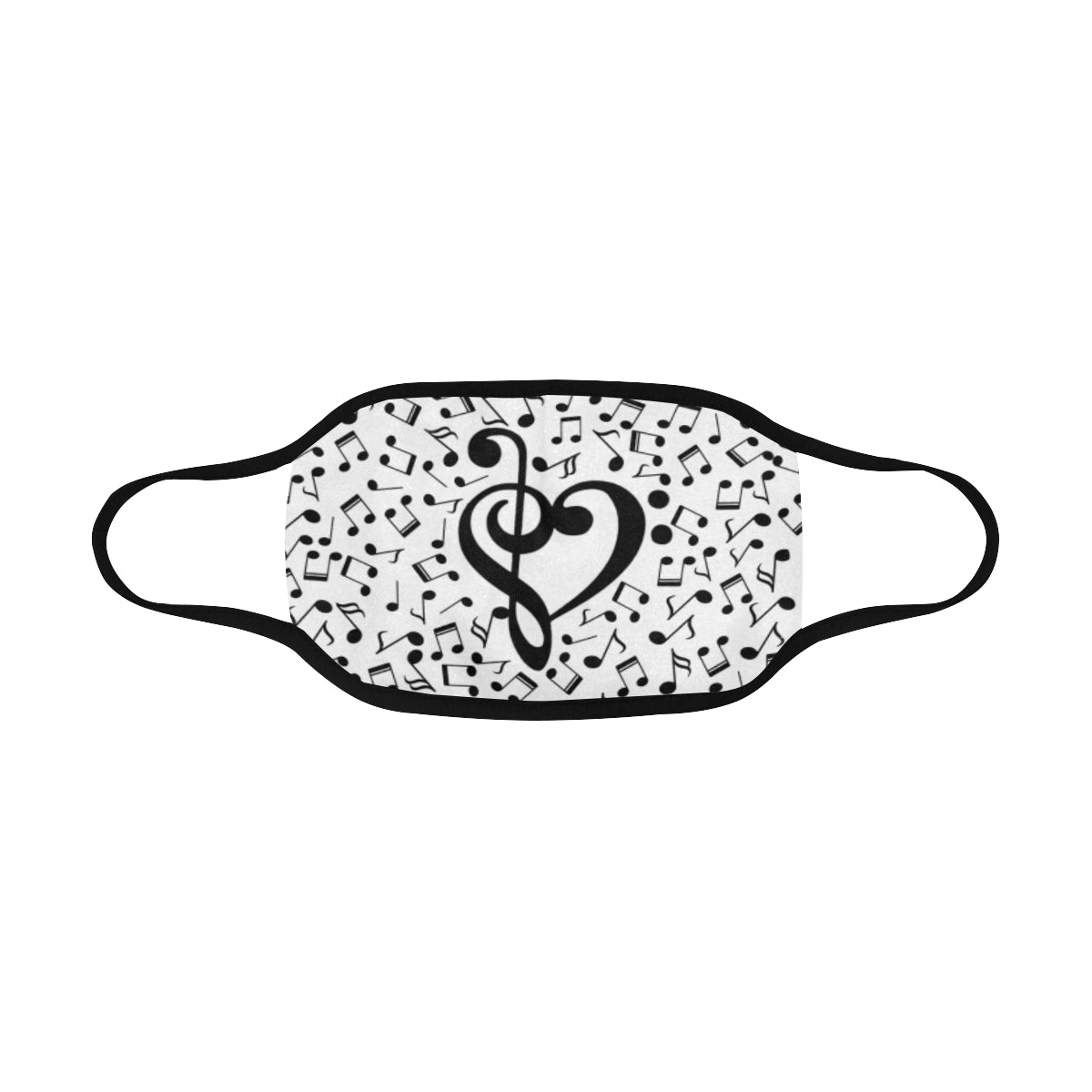 Music Notes Heart Mask - { shop_name }} - Review
