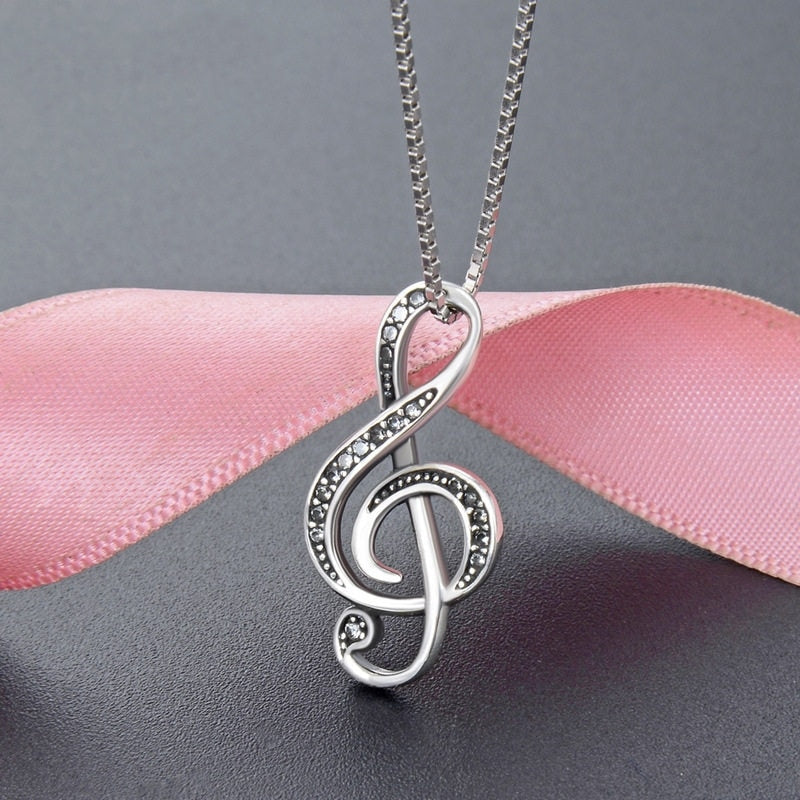 Elegant Music Notes Necklace
