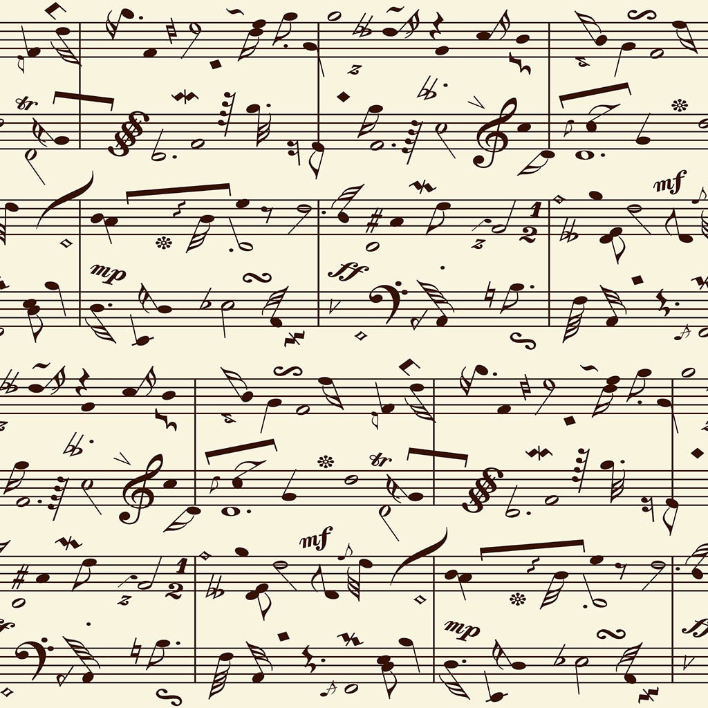 Music Note Printed Flannel Blanket