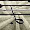 Music Note Printed Flannel Blanket