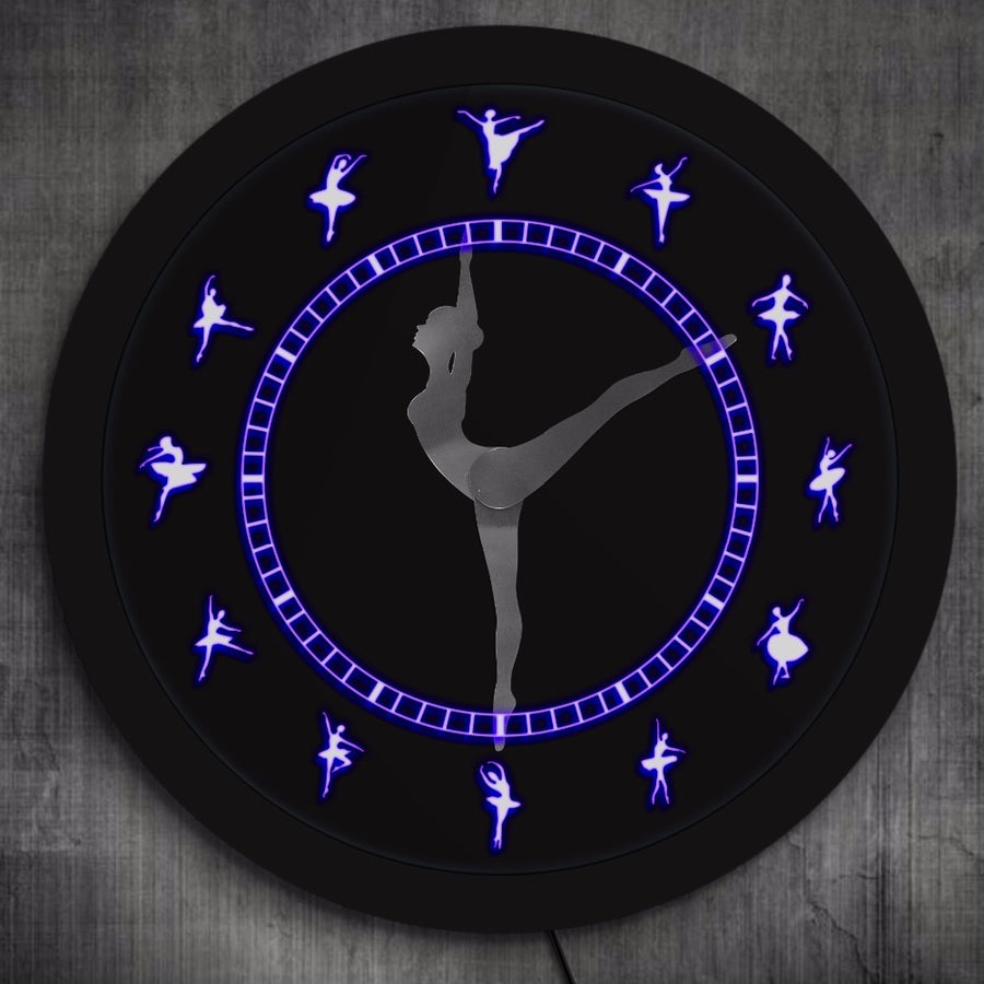 Ballet LED Lighting Wall Clock