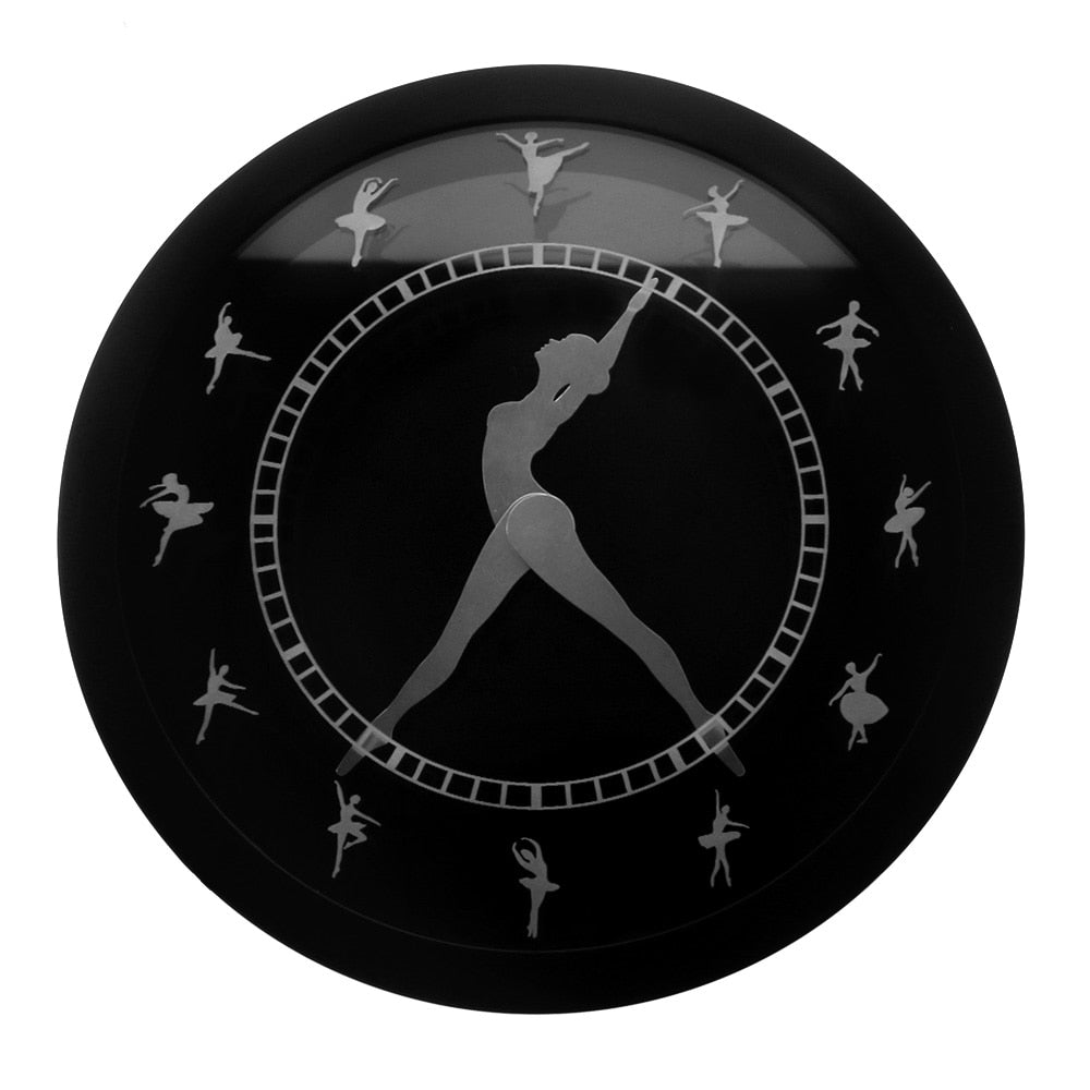 Ballet LED Lighting Wall Clock