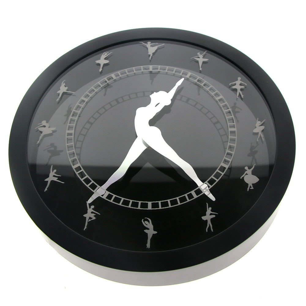Ballet LED Lighting Wall Clock