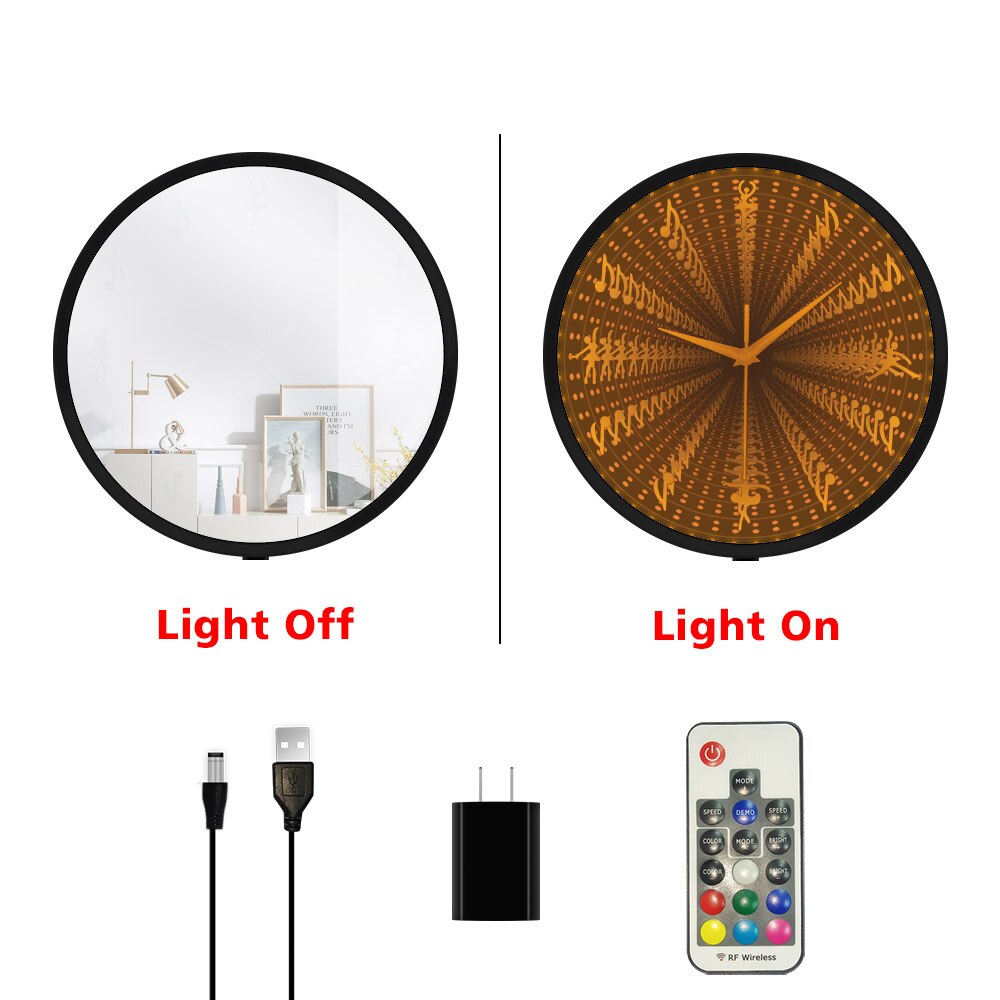 Ballet Music Note LED Wall Clock