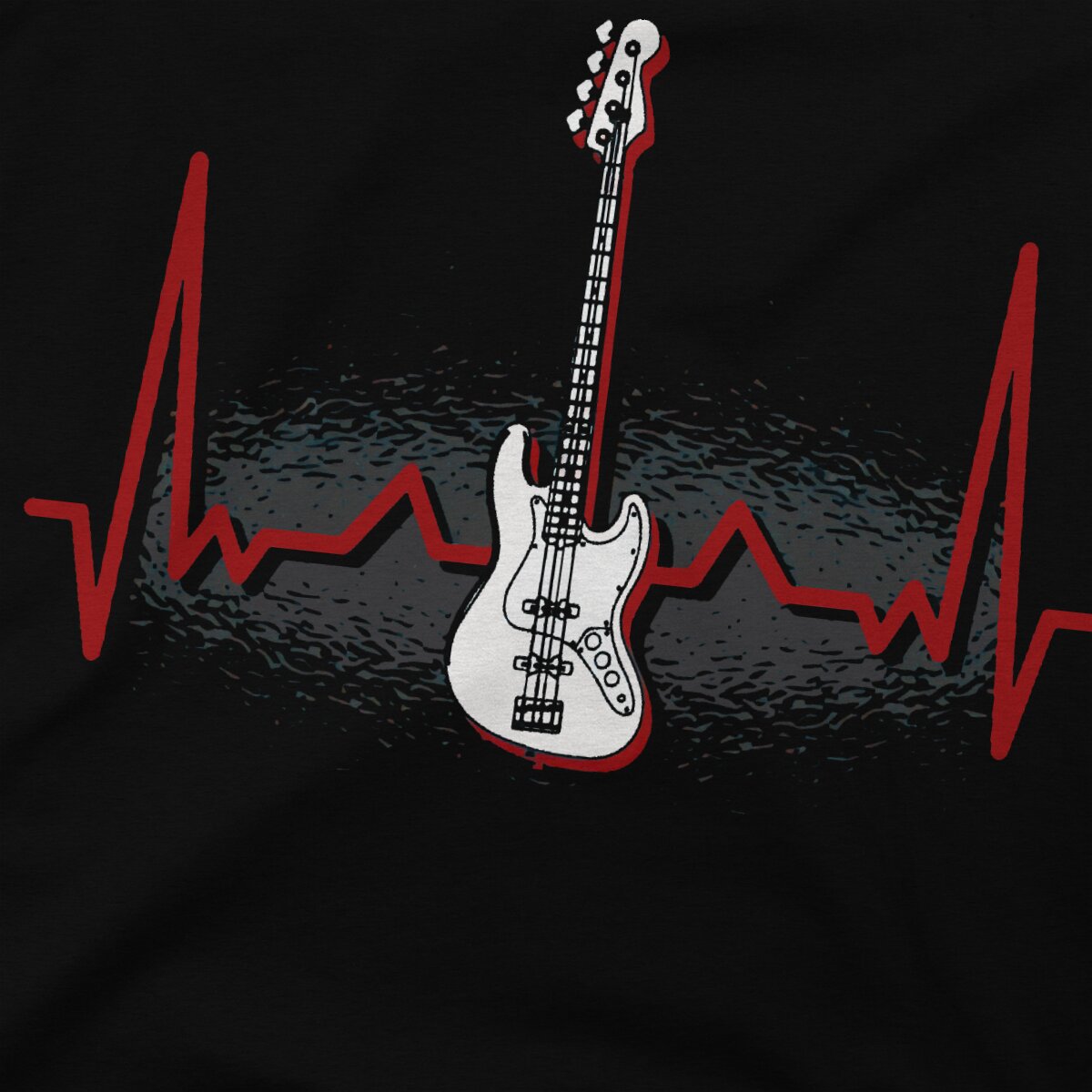 Bass Guitar Heartbeat T-shirt