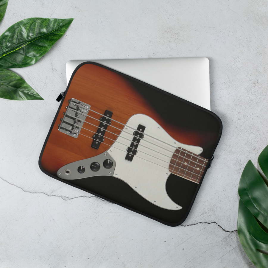 Bass Guitar Laptop Sleeve