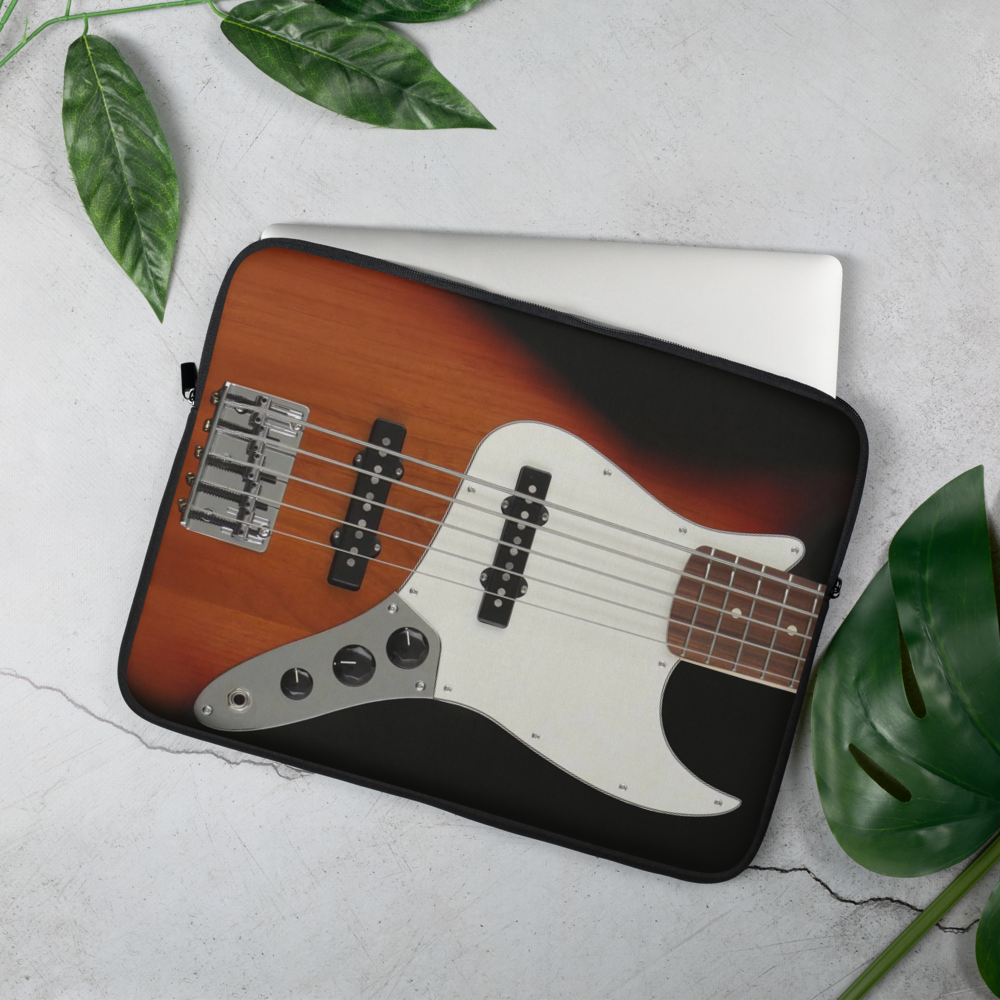 Bass Guitar Laptop Sleeve