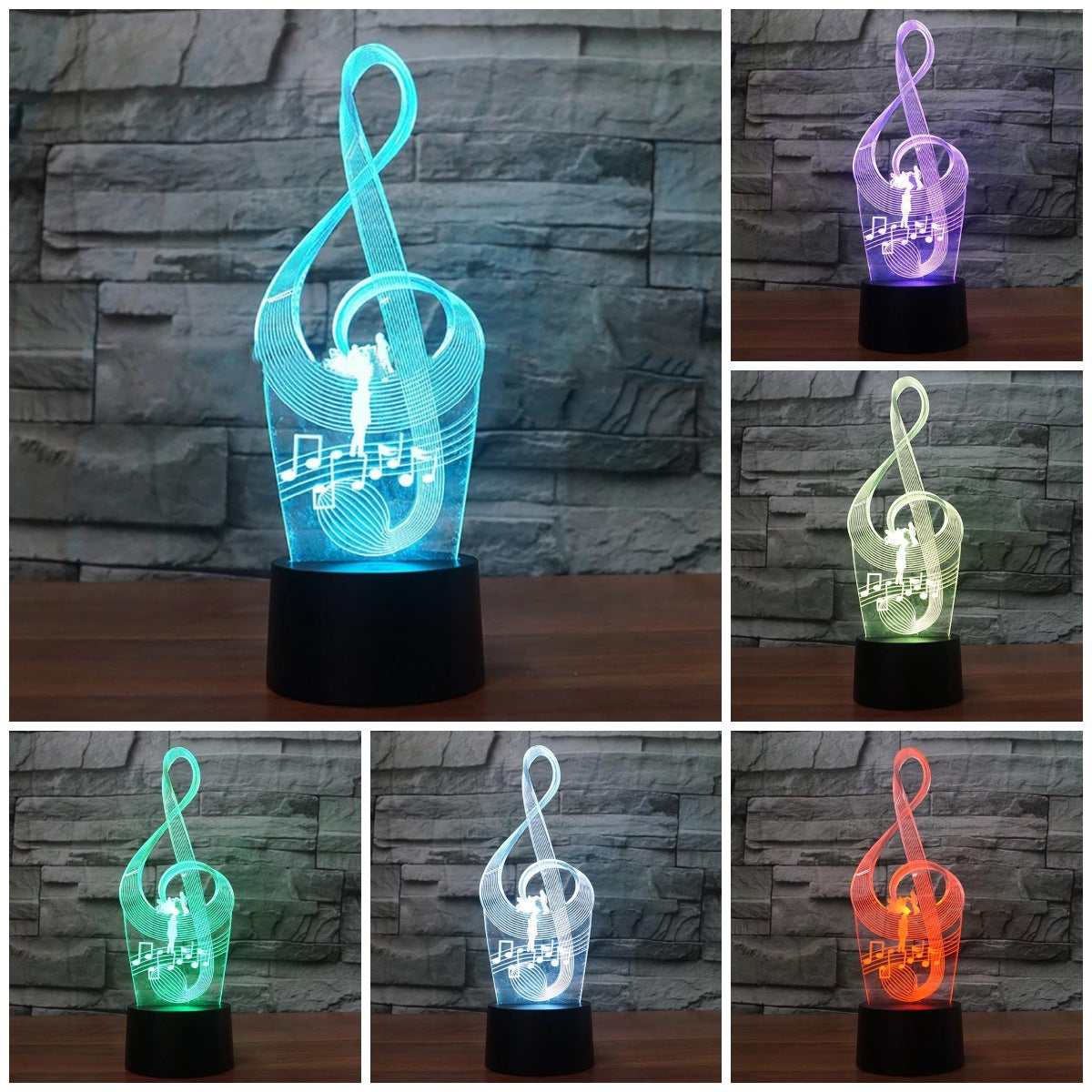 Treble Clef LED Lamp