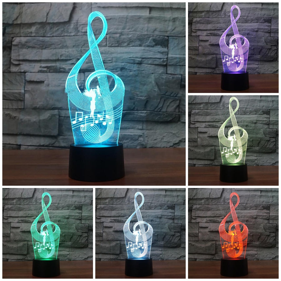 Treble Clef LED Lamp