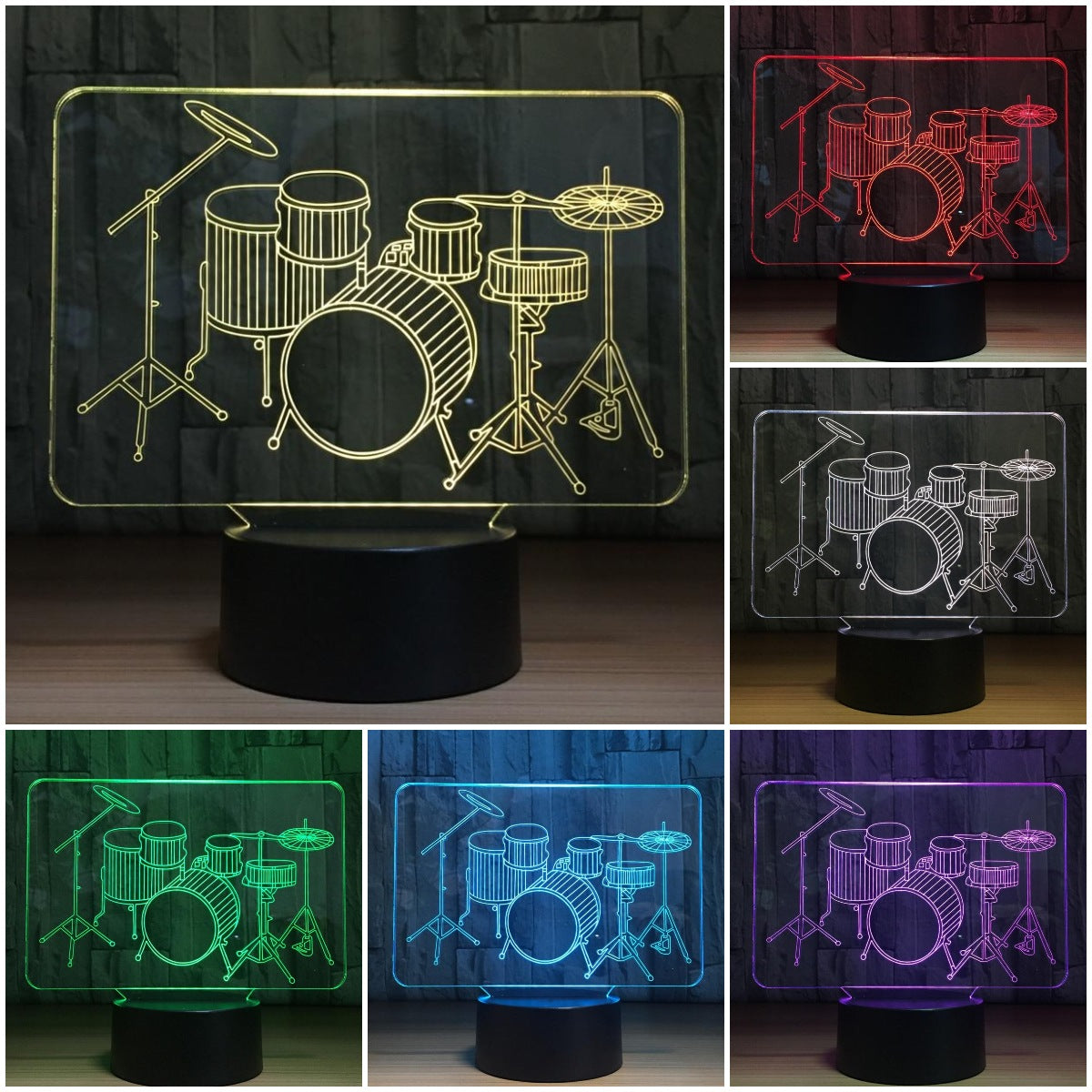 Drum LED Lamp