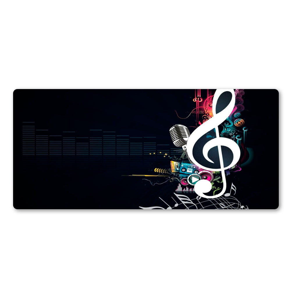 Rectangular Music Print Mouse Pad