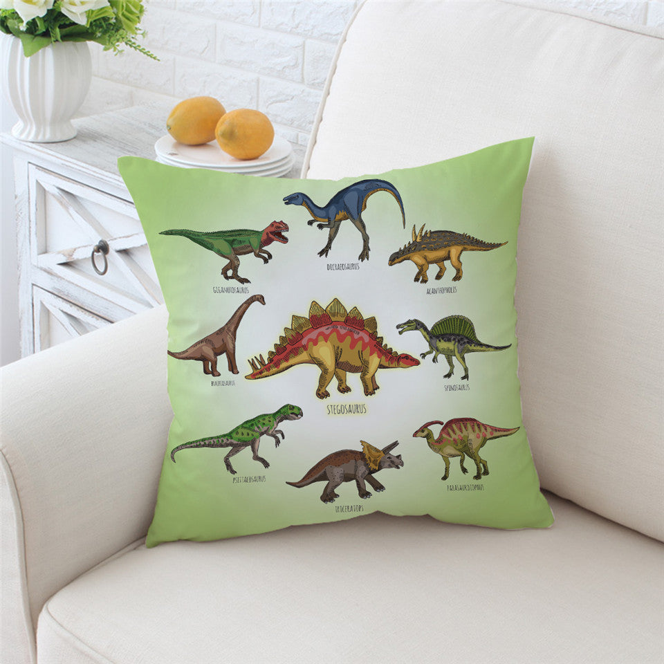 Dinosaur Family Pillow Case