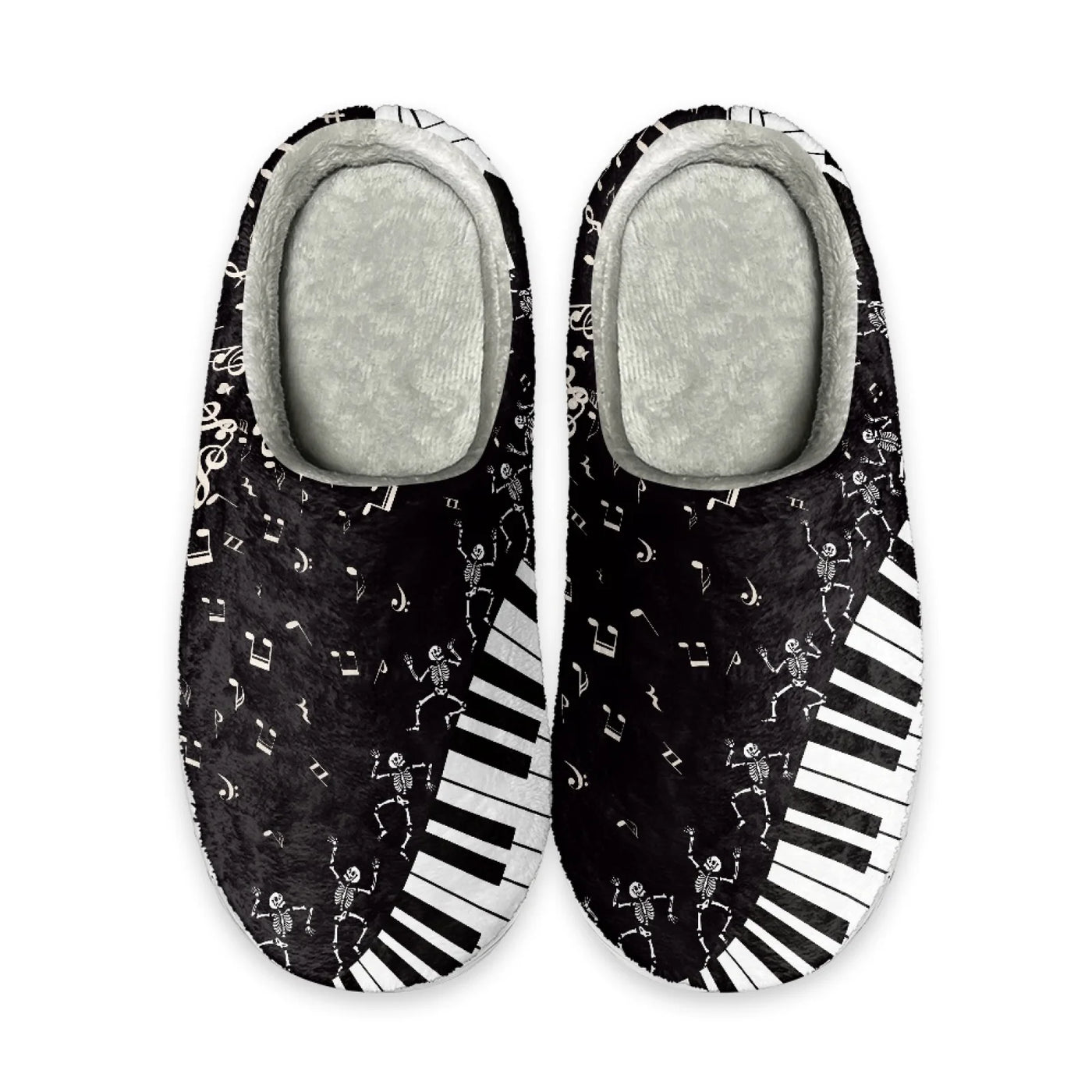 Piano Music Design Warm Slippers