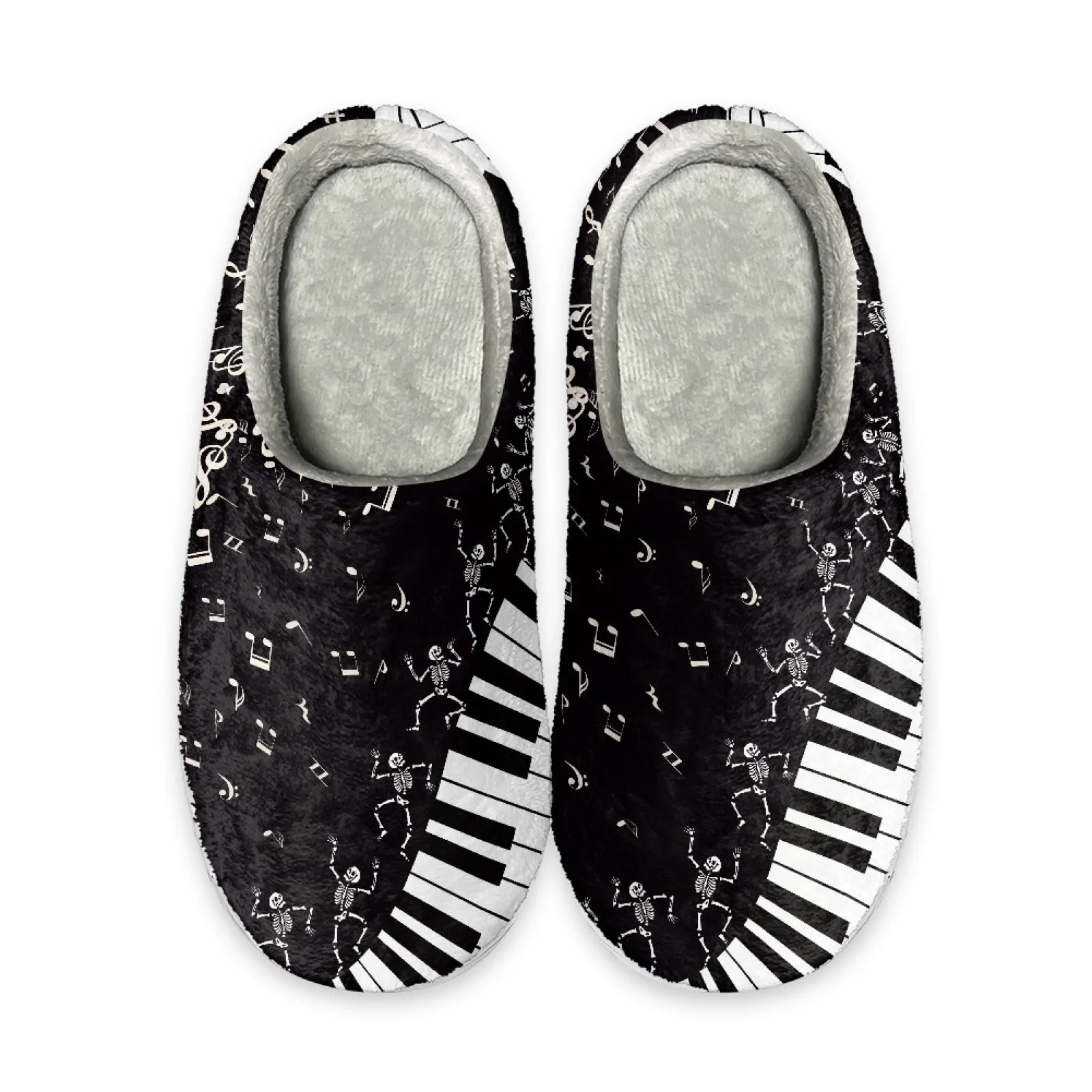 Piano Music Design Warm Slippers