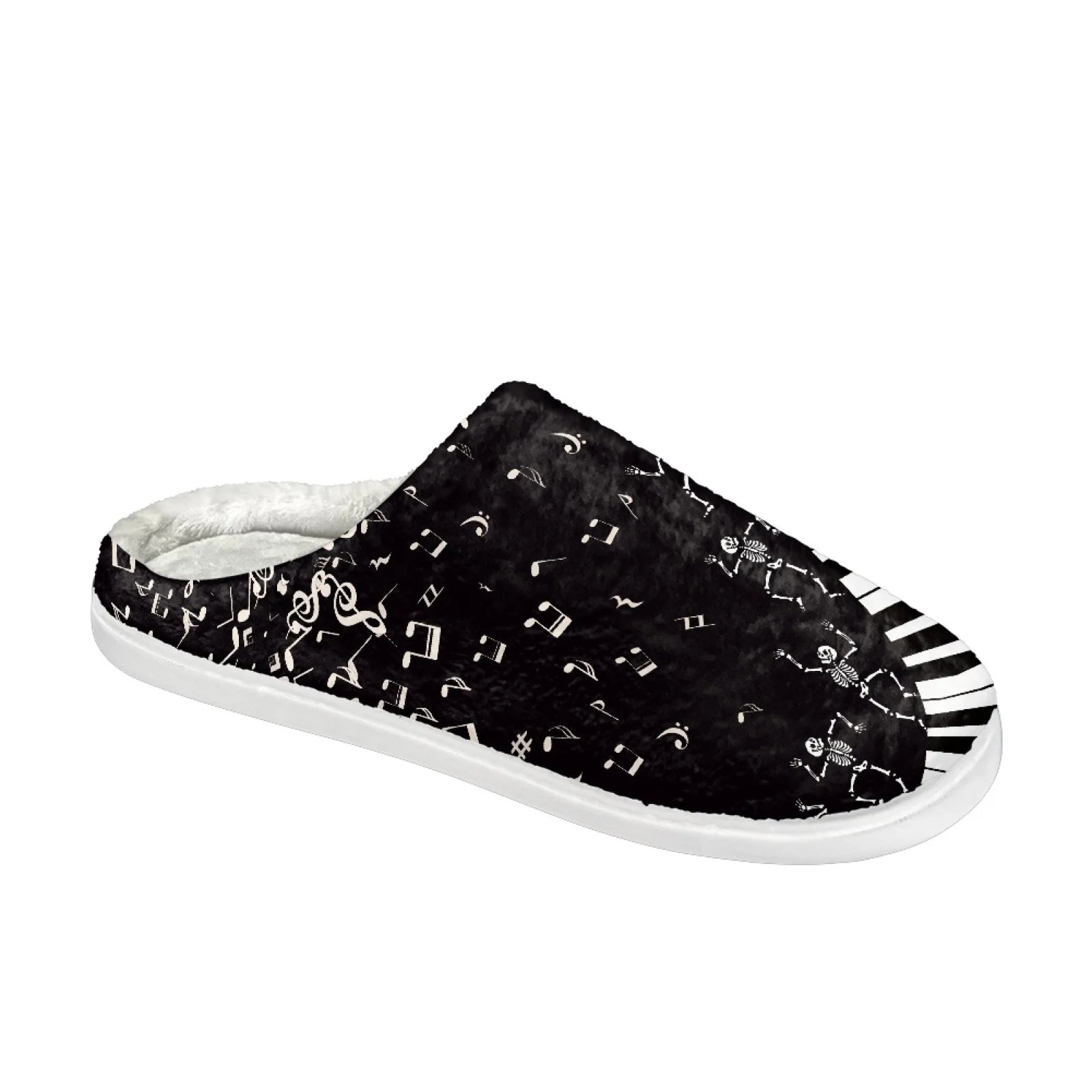 Piano Music Design Warm Slippers