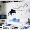 Piano Music Note Wall Sticker