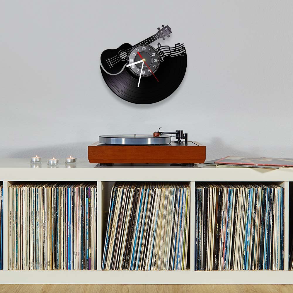 Guitar/Music Notes Wall Clock