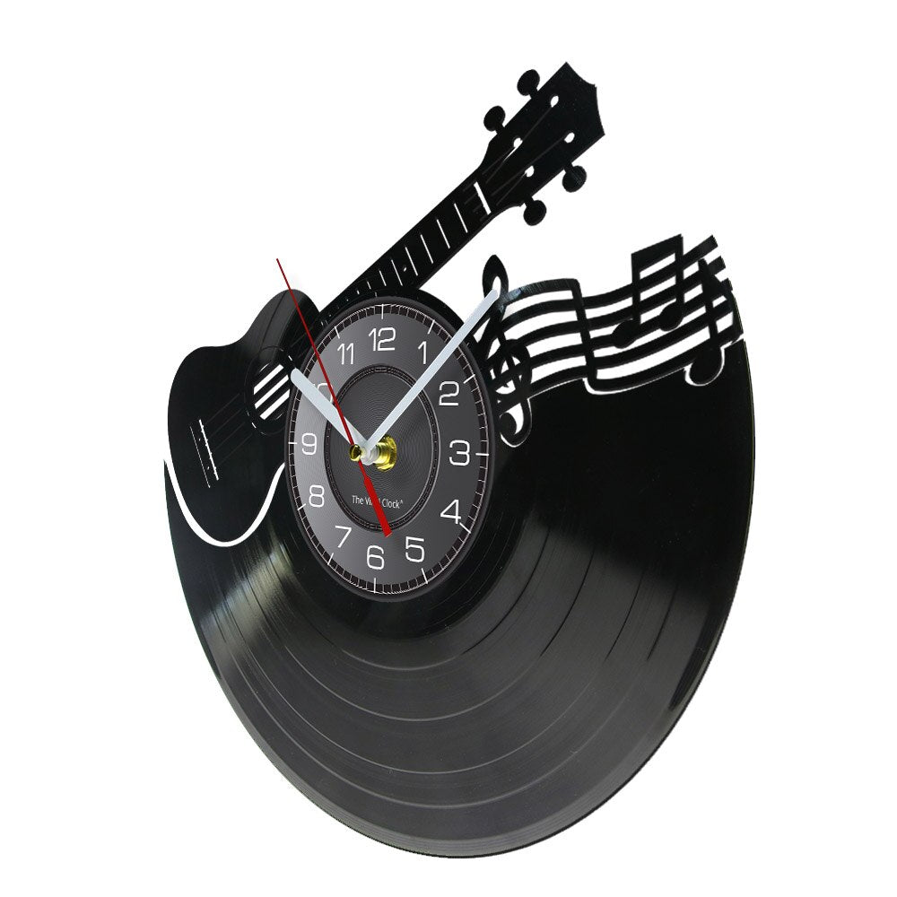 Guitar/Music Notes Wall Clock