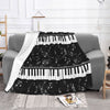 Piano Music Pattern Blanket