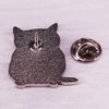 Black Cat Playing Ukulele Brooch