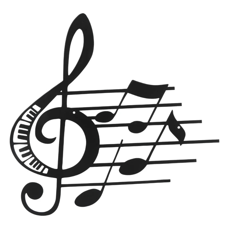 Metal Music Treble Clef Wall Decor