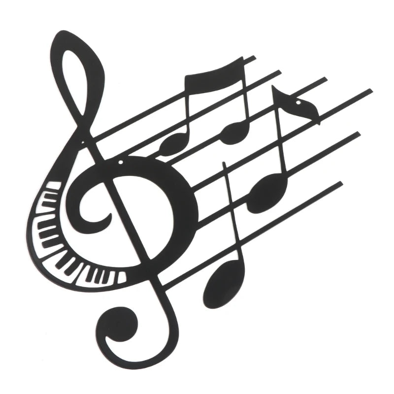 Metal Music Treble Clef Wall Decor