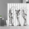 Piano Key Music Notes Shower Curtain