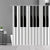 Piano Key Music Notes Shower Curtain