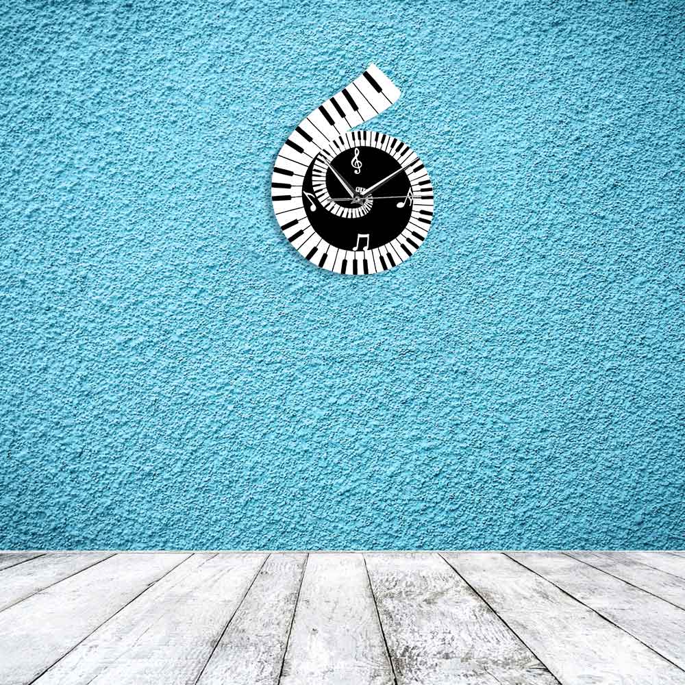 Piano Music Sheet Decorative Wall Clock