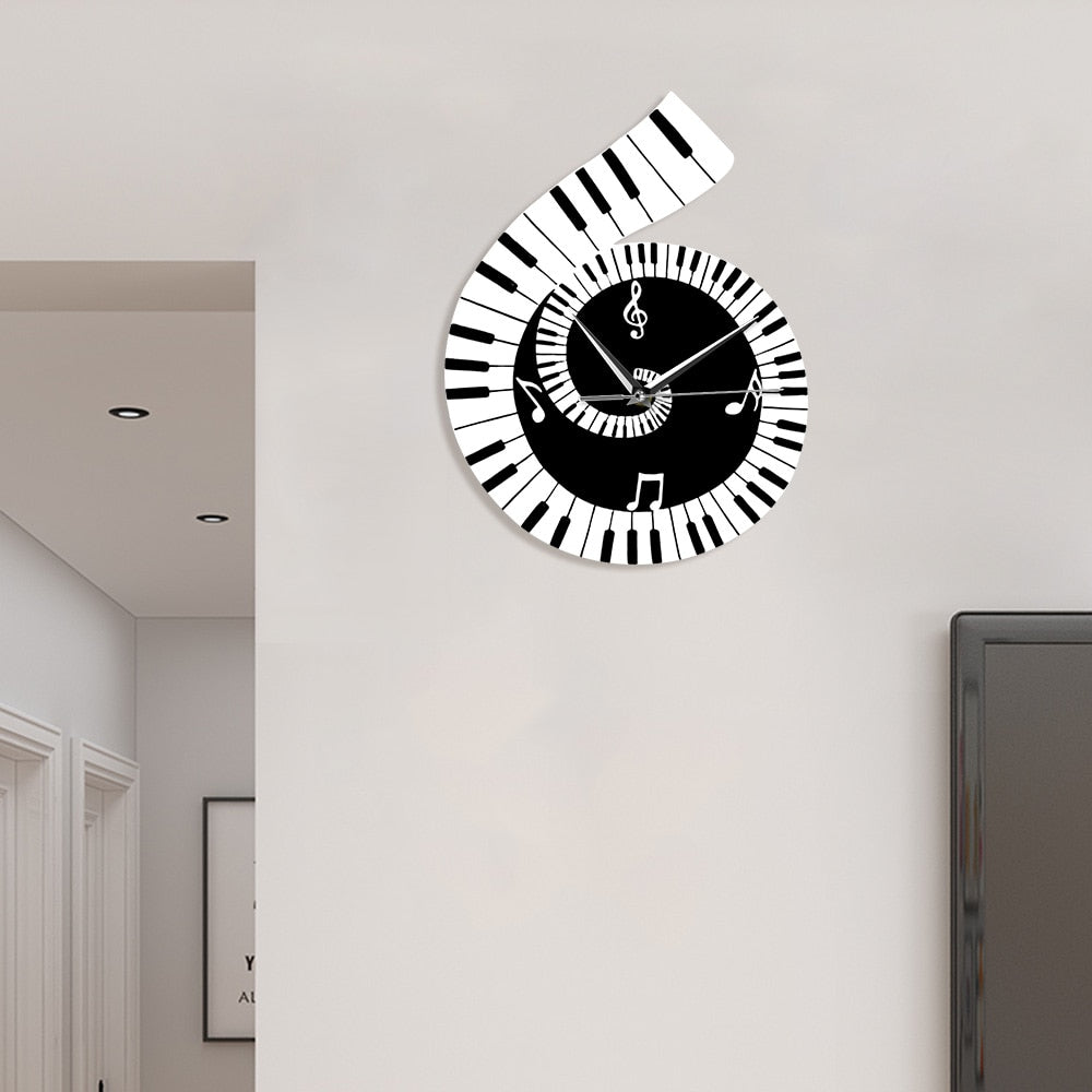 Piano Music Sheet Decorative Wall Clock