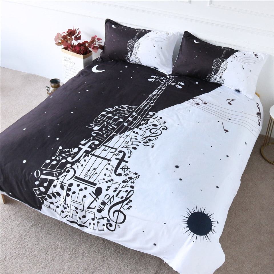 Day and Night Violin Bedding