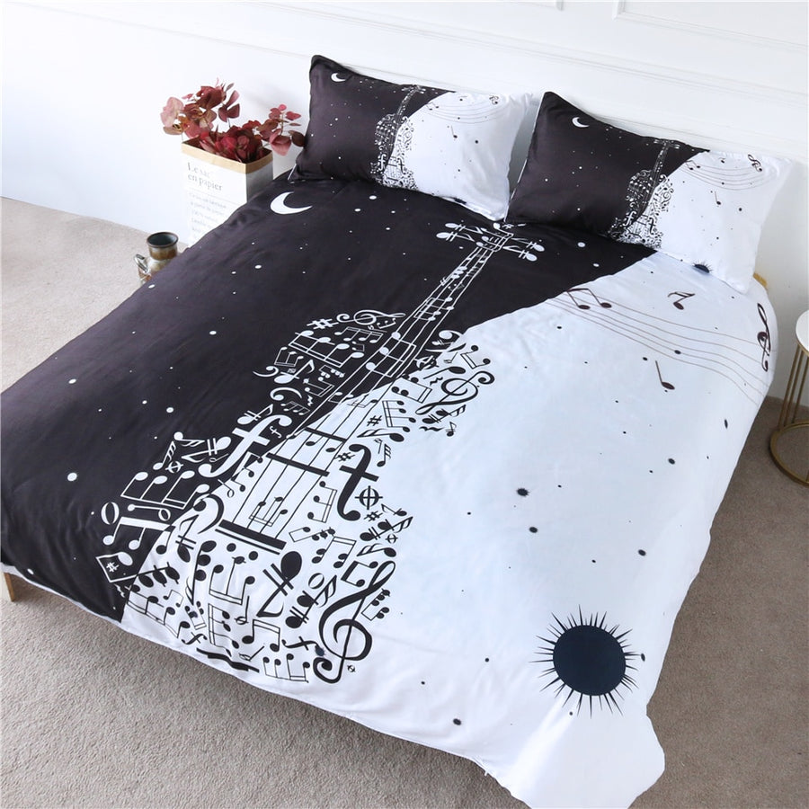 Day and Night Violin Bedding
