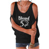 Blessed for 50 years Cold Shoulder Top