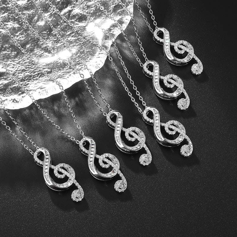 Music Note Clavicle Necklace