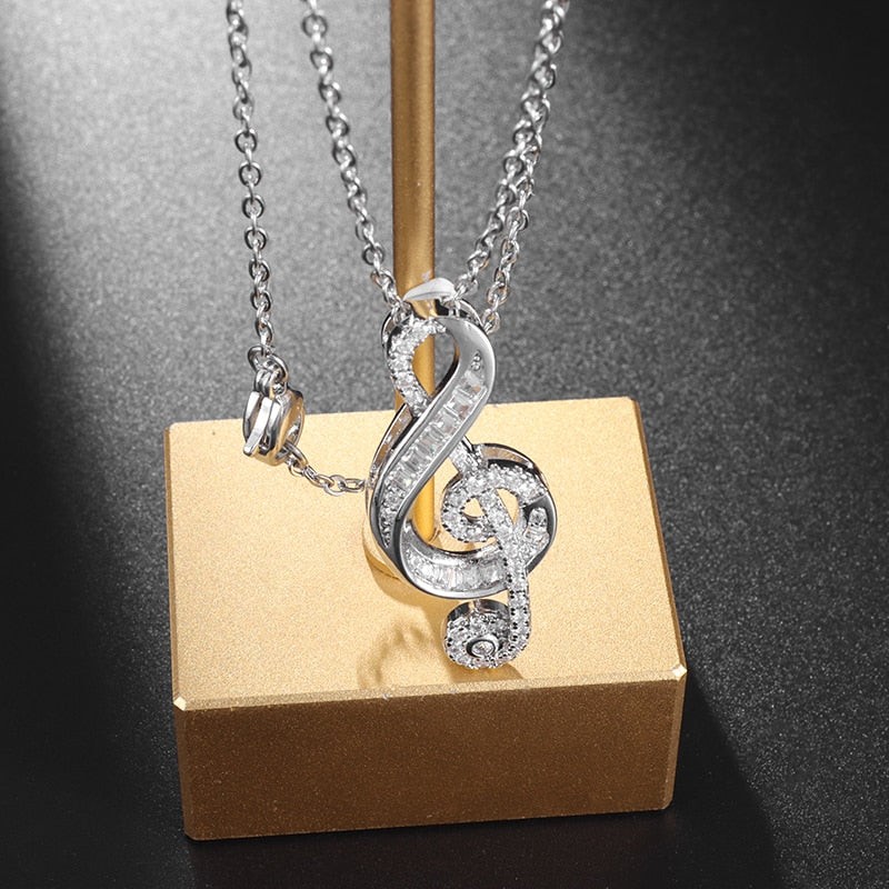 Music Note Clavicle Necklace