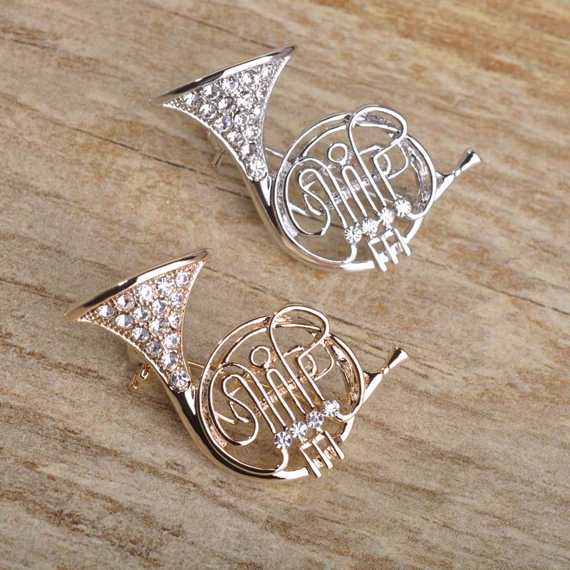 French Horn Shape Brooch - Artistic Pod Review