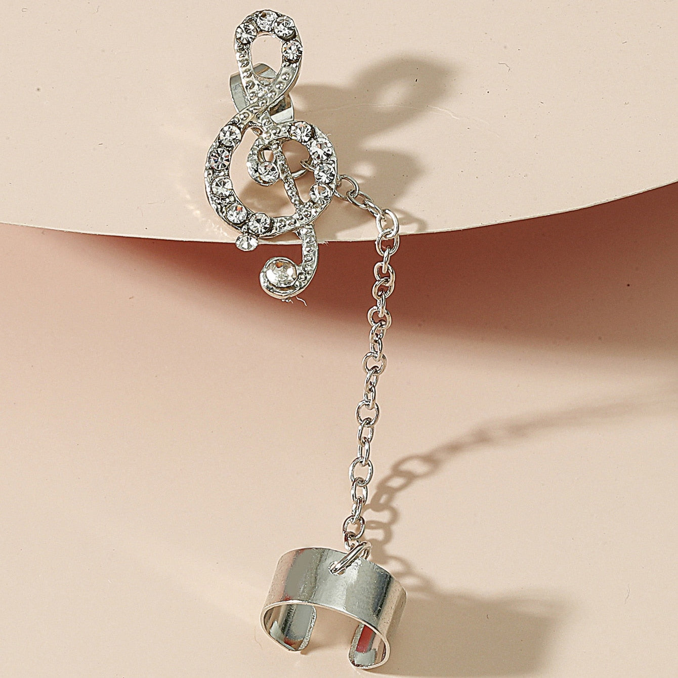 Music Clef Cuff & Stud Earrings