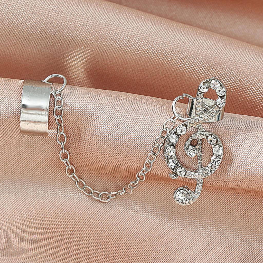 Music Clef Cuff & Stud Earrings