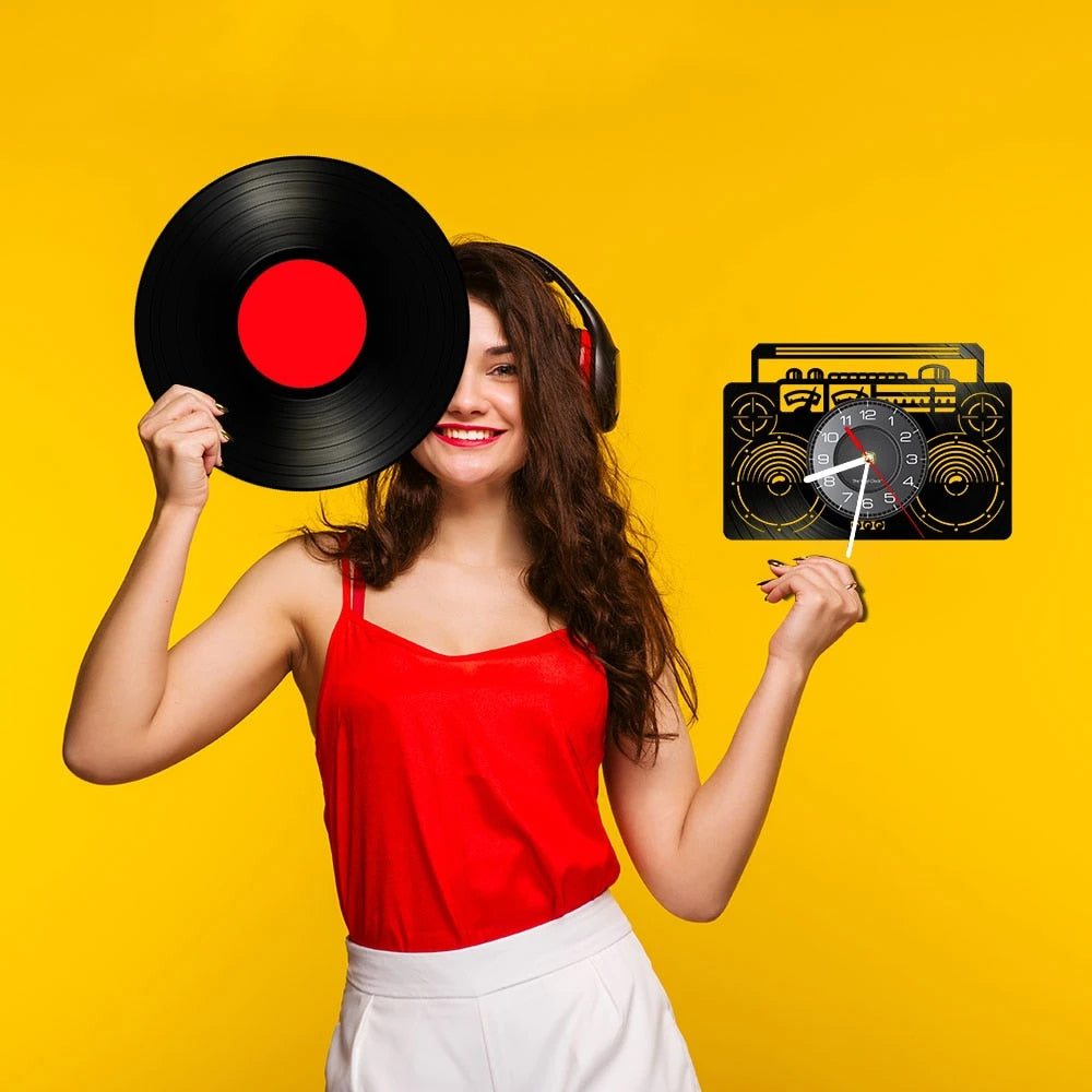 Vinyl LP Record Wall Clock