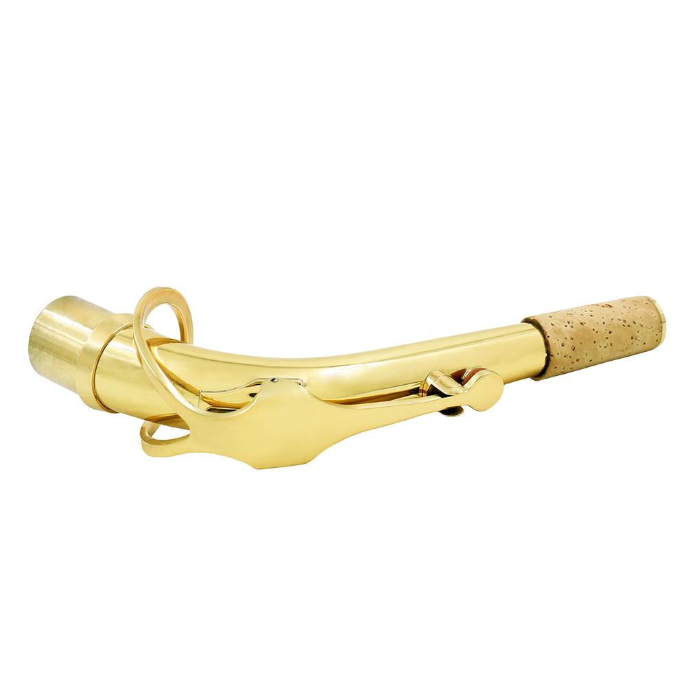 Brass Alto Saxophone Sax Bend Neck with Cleaning Cloth