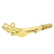 Brass Alto Saxophone Sax Bend Neck with Cleaning Cloth