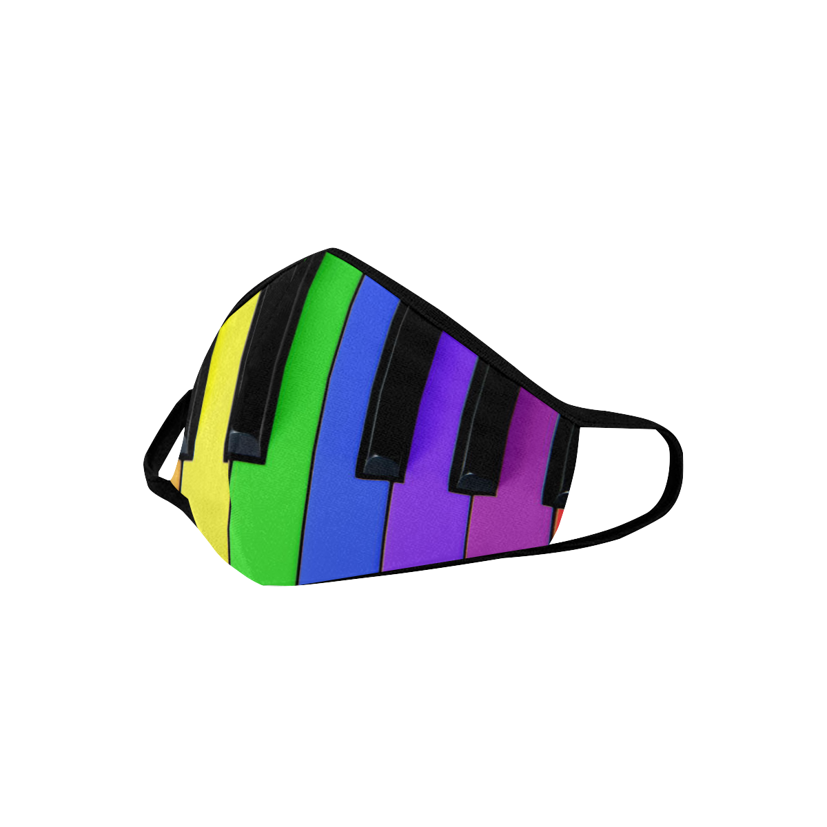 Rainbow Piano Keys Mask