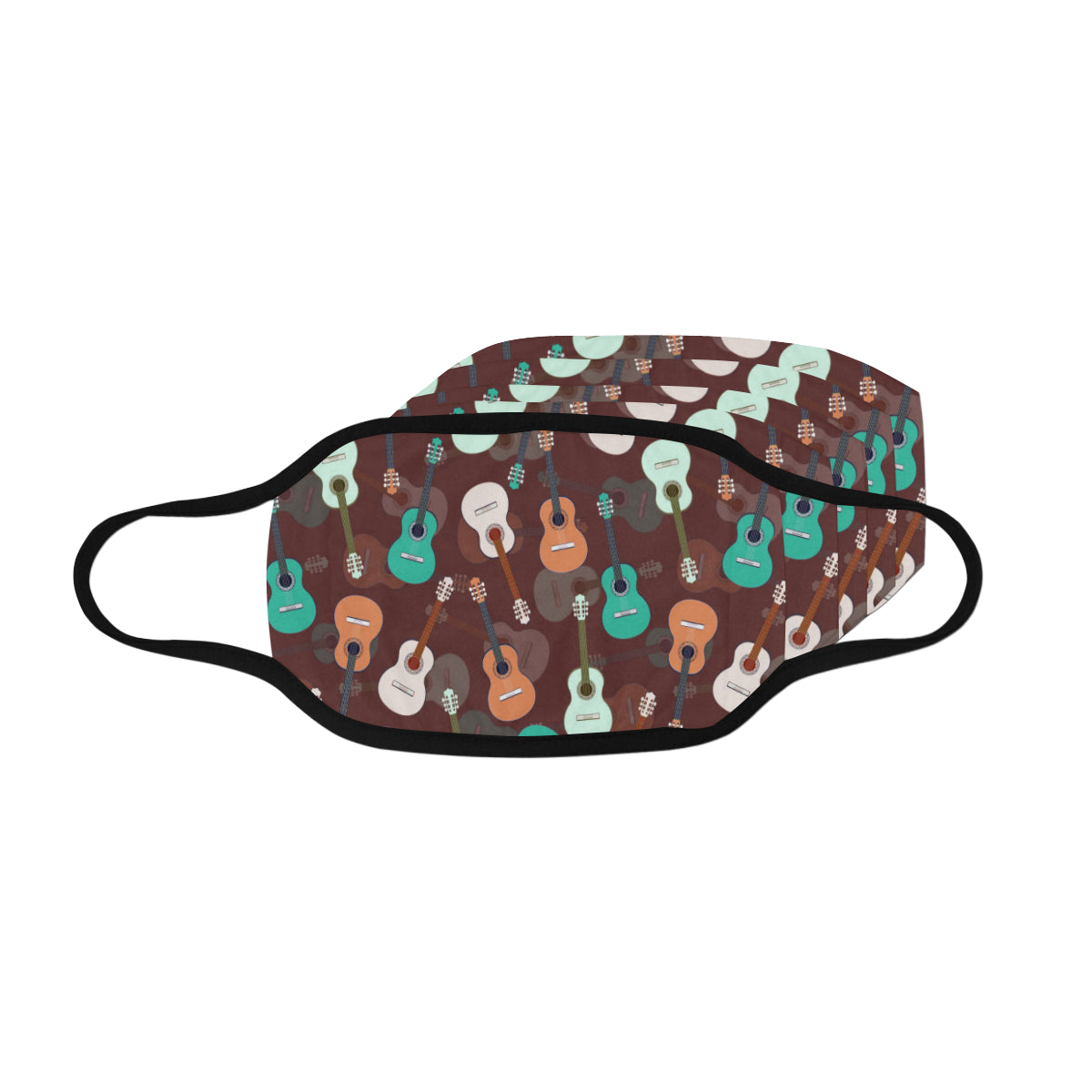 Guitars Multicolored Mask