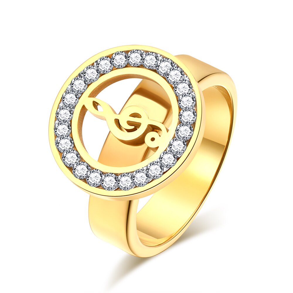 Unique Treble Clef Design Ring