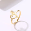 Heart of Treble & Bass Clef Ring