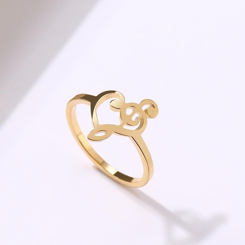 Free - Heart of Treble & Bass Clef Ring