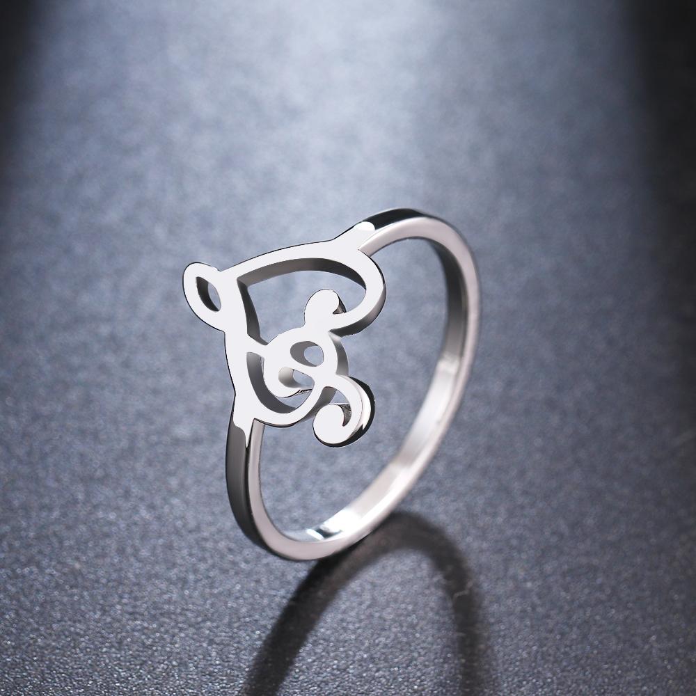 Free - Heart of Treble & Bass Clef Ring